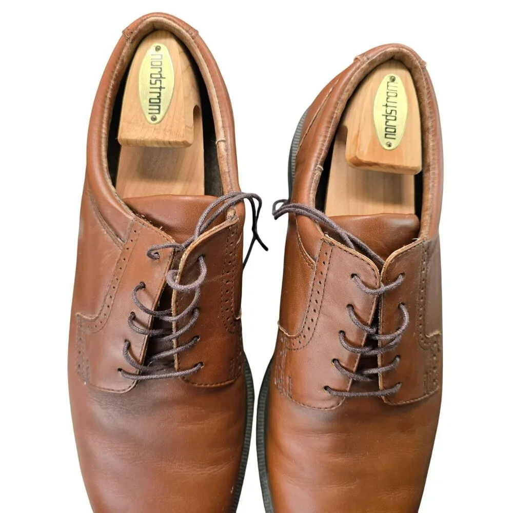 Florsheim Mens Brown Leather Oxford Shoes Size 11 M Comfortech CM2076